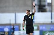 23 April 2021; Referee Robert Harvey during the SSE Airtricity League Premier Division match between Finn Harps and St Patrick's Athletic at Finn Park in Ballybofey, Donegal. Photo by Piaras Ó Mídheach/Sportsfile