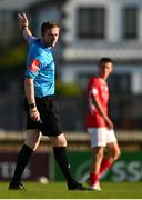 24 April 2021; Referee John McLoughlin during the SSE Airtricity League Premier Division match between Sligo Rovers and Derry City at The Showgrounds in Sligo. Photo by Eóin Noonan/Sportsfile