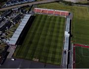24 April 2021; A general view of The Showgrounds before the SSE Airtricity League Premier Division match between Sligo Rovers and Derry City at The Showgrounds in Sligo. Photo by Eóin Noonan/Sportsfile