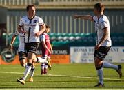 24 April 2021; David McMillan of Dundalk celebrates after scoring his side's first goal during the SSE Airtricity League Premier Division match between Dundalk and Drogheda United at Oriel Park in Dundalk, Louth. Photo by Ben McShane/Sportsfile