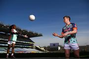 26 April 2021; Kellogg’s GAA Cúl Camps ambassador and Mayo footballer Cillian O'Connor and Adriana Fayiah at the launch of the 2021 Kellogg’s GAA Cúl Camps, in Croke Park, Dublin, as Kellogg celebrates the 10th year of the sponsorship. Starting on 28th June and running up to 27th August, the Kellogg’s GAA Cúl Camps offer children a healthy, fun and safe summer outdoor activity. For more information and to book now, visit www.gaa.ie/kelloggsculcamps. Photo by Stephen McCarthy/Sportsfile