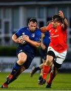 24 April 2021; Ed Byrne of Leinster in action against CJ Stander of Munster during the Guinness PRO14 Rainbow Cup match between Leinster and Munster at RDS Arena in Dublin. Photo by Sam Barnes/Sportsfile