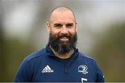 27 April 2021; Scott Fardy during Leinster rugby squad training at UCD in Dublin. Photo by Stephen McCarthy/Sportsfile