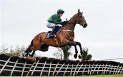 27 April 2021; Blue Lord, with Paul Townend up, clear the last on their way to finishing third the eCOMM Merchant Solutions Champion Novice Hurdle during day one of the Punchestown Festival at Punchestown Racecourse in Kildare. Photo by David Fitzgerald/Sportsfile