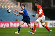 24 April 2021; David Hawkshaw of Leinster passes as Peter O'Mahony of Munster looks on during the Guinness PRO14 Rainbow Cup match between Leinster and Munster at RDS Arena in Dublin. Photo by Piaras Ó Mídheach/Sportsfile