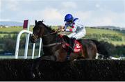 28 April 2021; Clan Des Obeaux, with Sam Twiston-Davies up, jumps the last on their way to winning the Ladbrokes Punchestown Gold Cup during day two of the Punchestown Festival at Punchestown Racecourse in Kildare. Photo by David Fitzgerald/Sportsfile