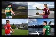 29 April 2021; Different Backgrounds; One Association - Paul Geaney of Kerry with the Dingle Peninsula in the background, Sarah Dervan of Galway at the Salthill Prominade in Galway, Doireann O’Sullivan of Cork looks out over Cork City and Dan Morrissey of Limerick at King John’s Castle in Limerick, as part of the GPA’s Return to Play event to mark the first season where all senior inter-county players are part of the one player association. Photo by Brendan Moran/Sportsfile