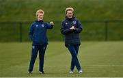 28 April 2021; Assistant coach Eileen Gleeson, left, and manager Vera Pauw during a Republic of Ireland WNT home-based training session at the FAI National Training Centre in Abbotstown, Dublin. Photo by Harry Murphy/Sportsfile