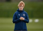 28 April 2021; Assistant coach Eileen Gleeson during a Republic of Ireland WNT home-based training session at the FAI National Training Centre in Abbotstown, Dublin. Photo by Harry Murphy/Sportsfile