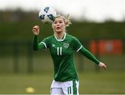 28 April 2021; Eabha O'Mahony during a Republic of Ireland WNT home-based training session at the FAI National Training Centre in Abbotstown, Dublin. Photo by Harry Murphy/Sportsfile