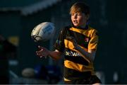 28 April 2021; Sean Murphy in action during Carlow U15 boys rugby training at Carlow RFC in Carlow. Photo by Matt Browne/Sportsfile