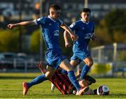 24 April 2021; John Martin of Waterford in action against Aobh Dervin of Longford Town of Waterford during the SSE Airtricity League Premier Division match between Waterford and Longford Town at RSC in Waterford. Photo by Matt Browne/Sportsfile