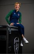 30 April 2021; Republic of Ireland Women’s national team manager Vera Pauw poses for a portrait at the FAI National Training Centre in Abbotstown, Dublin, following the 2023 FIFA Women's World Cup Qualifying Draw. Photo by Stephen McCarthy/Sportsfile