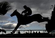 30 April 2021; Waitnsee, with Kevin Brouder up, jump the last during the Hanlon Concrete Irish EBF Glencarraig Lady Francis Flood Mares Handicap Steeplechase during day four of the Punchestown Festival at Punchestown Racecourse in Kildare. Photo by Harry Murphy/Sportsfile