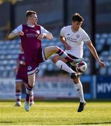 30 April 2021; Mark Doyle of Drogheda United in action against Shane Blaney of Sligo Rovers during the SSE Airtricity League Premier Division match between Drogheda United and Sligo Rovers at Head in the Game Park in Drogheda, Louth. Photo by Ben McShane/Sportsfile