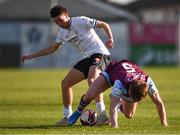 30 April 2021; Jordan Gibson of Sligo Rovers in action against Daniel O'Reilly of Drogheda United during the SSE Airtricity League Premier Division match between Drogheda United and Sligo Rovers at Head in the Game Park in Drogheda, Louth. Photo by Ben McShane/Sportsfile