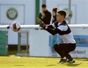30 April 2021; Bray Wanderers goalkeeper Brian Maher warms up before the SSE Airtricity League First Division match between Bray Wanderers and Cork City at Carlisle Grounds in Bray, Wicklow. Photo by Matt Browne/Sportsfile