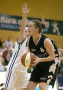 30 January 2004; Caitriona O'Connell, Scruffy St. Paul's, in action against Jenny Coady, Bausch & Lomb Wildcats. ESB National Cup 2004, Senior Women's Semi-Final, Scruffy St. Paul's v Bausch & Lomb Wildcats, The ESB Arena, Tallaght, Dublin. Picture credit; Brendan Moran / SPORTSFILE *EDI*