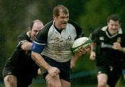 7 February 2004; Ultan O'Callaghan, Cork Constitution, is tackled by Andy Graham, Ballymena. AIB All-Ireland League 2003-2004, Division 1, Ballymena v Cork Constitution, Eaton Park, Ballymena, Co. Antrim. Picture credit; Matt Browne / SPORTSFILE *EDI*