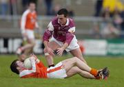 8 February 2004; Padraig Joyce, Galway, in action against Armagh's Stephen Kernan. Allianz National Football League, Division 1B, Galway v Armagh, Pearse Stadium, Galway. Picture credit; Ray McManus / SPORTSFILE *EDI*