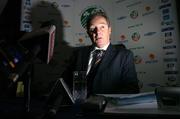 9 February 2004; Republic of Ireland manager Brian Kerr during a press conference to announce the Republic of Ireland squad for the friendly clash with Brazil at Lansdowne Road on February 18th. Jury's Hotel, Dublin. Picture credit; David Maher / SPORTSFILE *EDI*