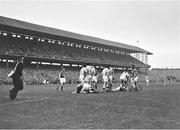 3 September 1961; A general view of the incident which led to the sending off of Lar Foley, Dublin, in the 45th minute. GAA Hurling All-Ireland Senior Championship Final, Dublin v Tipperary, Croke Park, Dublin. Picture credit: Connolly Collection / SPORTSFILE