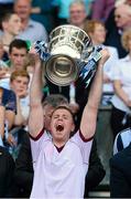 7 July 2013; Gary Maguire, Dublin, lifts the Bob O'Keeffe cup. Leinster GAA Hurling Senior Championship Final, Galway v Dublin, Croke Park, Dublin. Picture credit: Ray McManus / SPORTSFILE