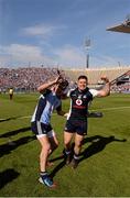7 July 2013; Alan Nolan, right, and Danny Sutcliffe, Dublin, celebrate after the game. Leinster GAA Hurling Senior Championship Final, Galway v Dublin, Croke Park, Dublin. Picture credit: Ray McManus / SPORTSFILE