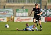 12 July 2013; Stephen Rice, Shamrock Rovers, appeals for a foul against Michael Duffy, Derry City. Airtricity League Premier Division, Shamrock Rovers v Derry City, Tallaght Stadium, Tallaght, Co. Dublin. Picture credit: Barry Cregg / SPORTSFILE