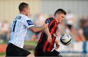 12 July 2013; Conor Murphy, Bohemians, in action against Kurtis Byrne, Dundalk. Airtricity League Premier Division, Dundalk v Bohemians, Oriel Park, Dundalk, Co. Louth. Picture credit: David Maher / SPORTSFILE