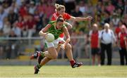 13 July 2013; Louise Galvin, Kerry, in action against Briege Corkery, Cork. TG4 Ladies Football Munster Senior Championship Final, Kerry v Cork, Castletownroche, Cork. Picture credit: Diarmuid Greene / SPORTSFILE