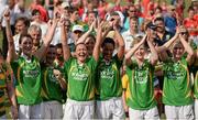 13 July 2013; Kerry players celebrate after victory over Cork. TG4 Ladies Football Munster Senior Championship Final, Kerry v Cork, Castletownroche, Cork. Picture credit: Diarmuid Greene / SPORTSFILE