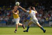 13 July 2013; Ciaran Lyng, Wexford, in action against Barry Gilleran, Longford. GAA Football All-Ireland Senior Championship, Round 2, Longford v Wexford, Glennon Brothers Pearse Park, Longford. Picture credit: Matt Browne / SPORTSFILE