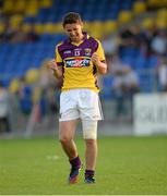 13 July 2013; Ciaran Lyng, Wexford, celebrates after the final whistle. GAA Football All-Ireland Senior Championship, Round 2, Longford v Wexford, Glennon Brothers Pearse Park, Longford. Picture credit: Matt Browne / SPORTSFILE
