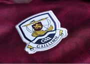27 April 2021; A general view of the county crest on a jersey during a Galway football squad portrait session at Pearse Stadium in Salthill, Galway. Photo by Matt Browne/Sportsfile