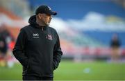 30 April 2021; Ulster head coach Dan McFarland before the Heineken Challenge Cup semi-final match between Leicester Tigers and Ulster at Welford Road in Leicester, England. Photo by Matt Impey/Sportsfile