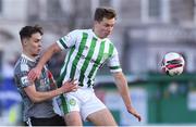 30 April 2021; Joe Doyle of Bray Wanderers in action against Cian Coleman of Cork City during the SSE Airtricity League First Division match between Bray Wanderers and Cork City at Carlisle Grounds in Bray, Wicklow. Photo by Matt Browne/Sportsfile