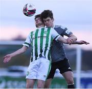 30 April 2021; Cian Maher of Bray Wanderers in action against Ronan Hurley of Cork City during the SSE Airtricity League First Division match between Bray Wanderers and Cork City at Carlisle Grounds in Bray, Wicklow. Photo by Matt Browne/Sportsfile