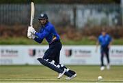 1 May 2021; Andy McBrine of North West Warriors hits a boundary during the Inter-Provincial Cup 2021 match between Leinster Lightning and North West Warriors at Pembroke Cricket Club in Dublin. Photo by Brendan Moran/Sportsfile