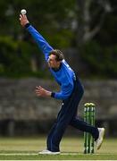 1 May 2021; JJ Garth of Leinster Lightning during the Inter-Provincial Cup 2021 match between Leinster Lightning and North West Warriors at Pembroke Cricket Club in Dublin. Photo by Brendan Moran/Sportsfile