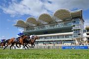 1 May 2021; Poetic Flare, with Kevin Manning up, leads Master Of The Seas, with William Buick up, who finished second, on their way to winning the Qipco 2000 Guineas Stakes at Newmarket Racecourse in Newmarket, England. Hugh Routledge /Sportsfile