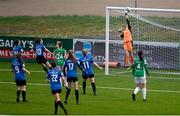 1 May 2021; Cork City goalkeeper Abby McCarthy makes a save during the SSE Airtricity Women's National League match between Athlone Town and Cork City at Athlone Town Stadium in Athlone, Westmeath. Photo by Ramsey Cardy/Sportsfile