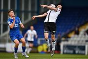 30 April 2021; Michael Duffy of Dundalk in action against Cameron Evans of Waterford during the SSE Airtricity League Premier Division match between Waterford and Dundalk at RSC in Waterford. Photo by Sam Barnes/Sportsfile