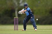 2 May 2021; Amy Hunter of Typhoons during the Arachas Super 50 Cup 2021 match between Typhoons and Scorchers at Pembroke Cricket Club in Dublin. Photo by Seb Daly/Sportsfile