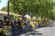 2 May 2021; La Rochelle supporters outside the stadium before the Heineken Champions Cup semi-final match between La Rochelle and Leinster at Stade Marcel Deflandre in La Rochelle, France. Photo by Julien Poupart/Sportsfile