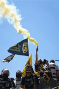 2 May 2021; La Rochelle supporters outside the stadium before the Heineken Champions Cup semi-final match between La Rochelle and Leinster at Stade Marcel Deflandre in La Rochelle, France. Photo by Julien Poupart/Sportsfile