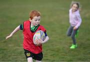 2 May 2021; Oisin Kennedy during Seapoint Minis rugby training at Seapoint RFC in Dublin. Photo by Ramsey Cardy/Sportsfile