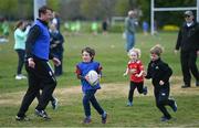 2 May 2021; Action during Seapoint Minis rugby training at Seapoint RFC in Dublin. Photo by Ramsey Cardy/Sportsfile