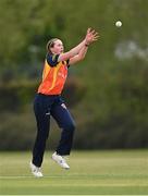 2 May 2021; Sophie MacMahon of Scorchers attempts to field the ball during the Arachas Super 50 Cup 2021 match between Typhoons and Scorchers at Pembroke Cricket Club in Dublin. Photo by Seb Daly/Sportsfile