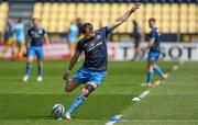 2 May 2021; Ross Byrne of Leinster warms up before the Heineken Champions Cup semi-final match between La Rochelle and Leinster at Stade Marcel Deflandre in La Rochelle, France. Photo by Julien Poupart/Sportsfile